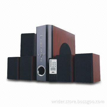 5.1-channel Computer Speakers with Remote Control, 600mV Input Sensitivity